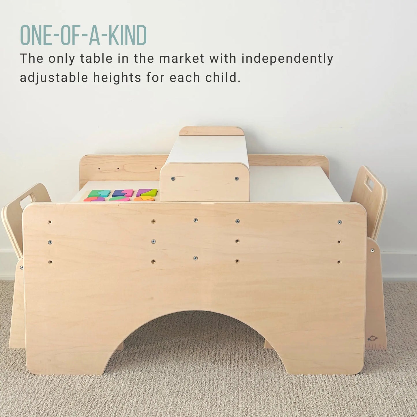 PAPAYA DOUBLE - Adjustable Table & Chair Set for Two Sapiens Child