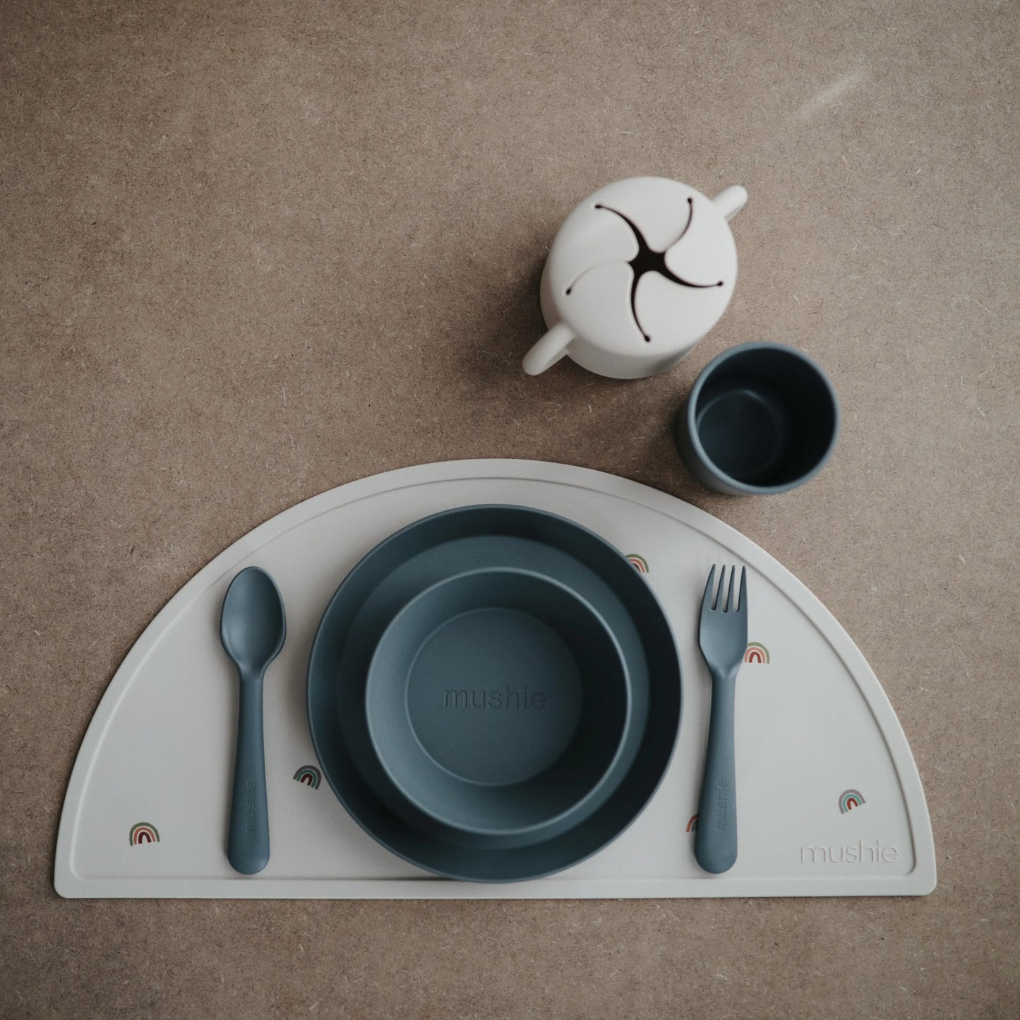 Dinnerware Fork and Spoon Set Mushie