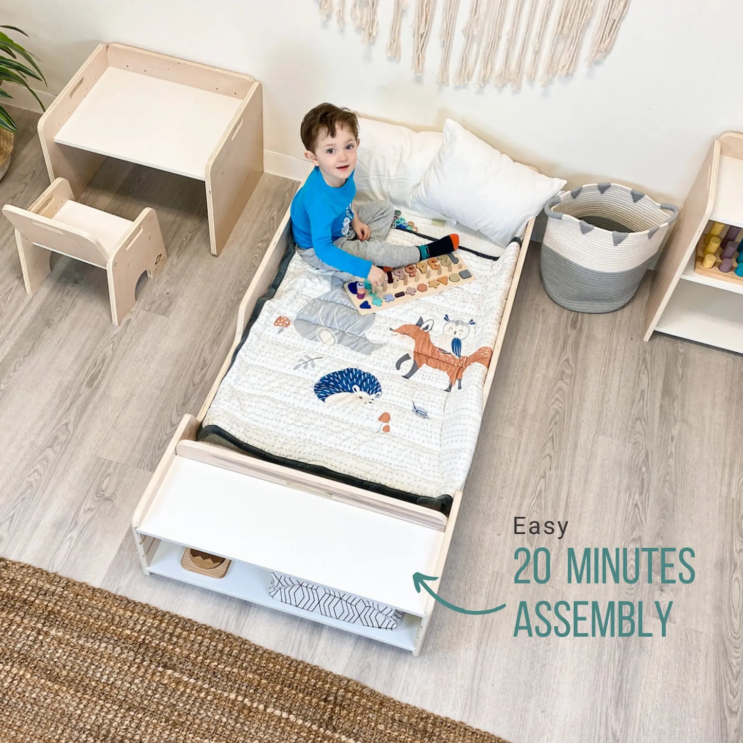 Montessori bed for toddlers and kids bedroom 3
