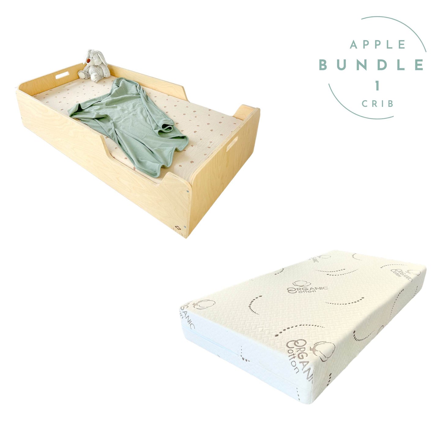 APPLE BUNDLE 1 - Montessori Floor Bed & Mattress