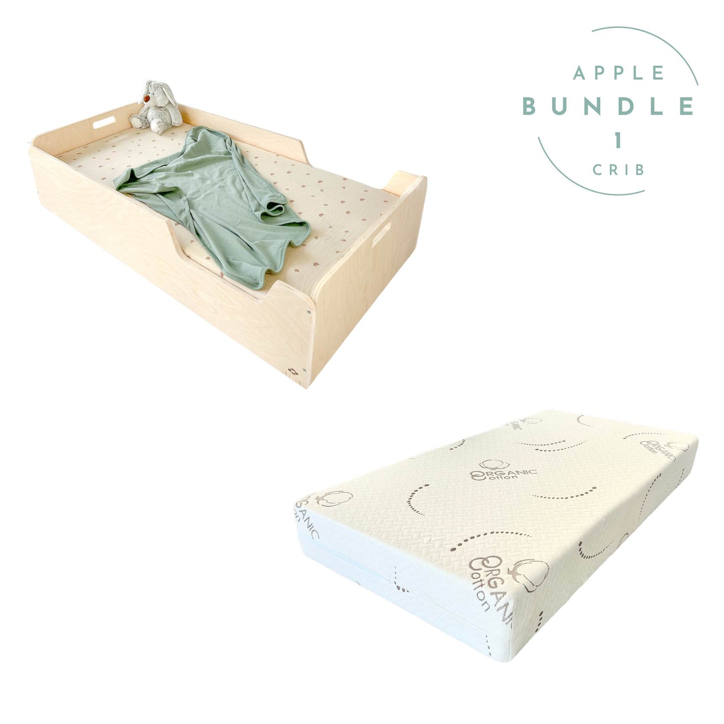 APPLE BUNDLE 1 - Montessori Floor Bed & Mattress