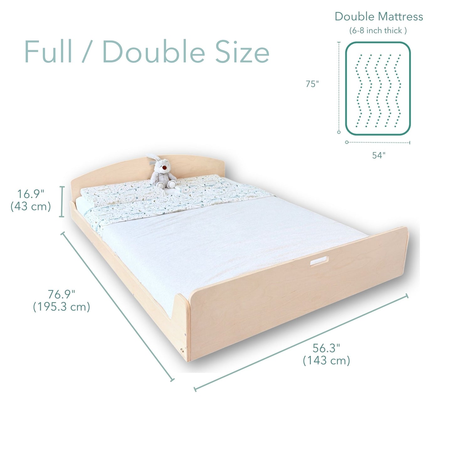 CHERRY FULL - Montessori Floor Bed