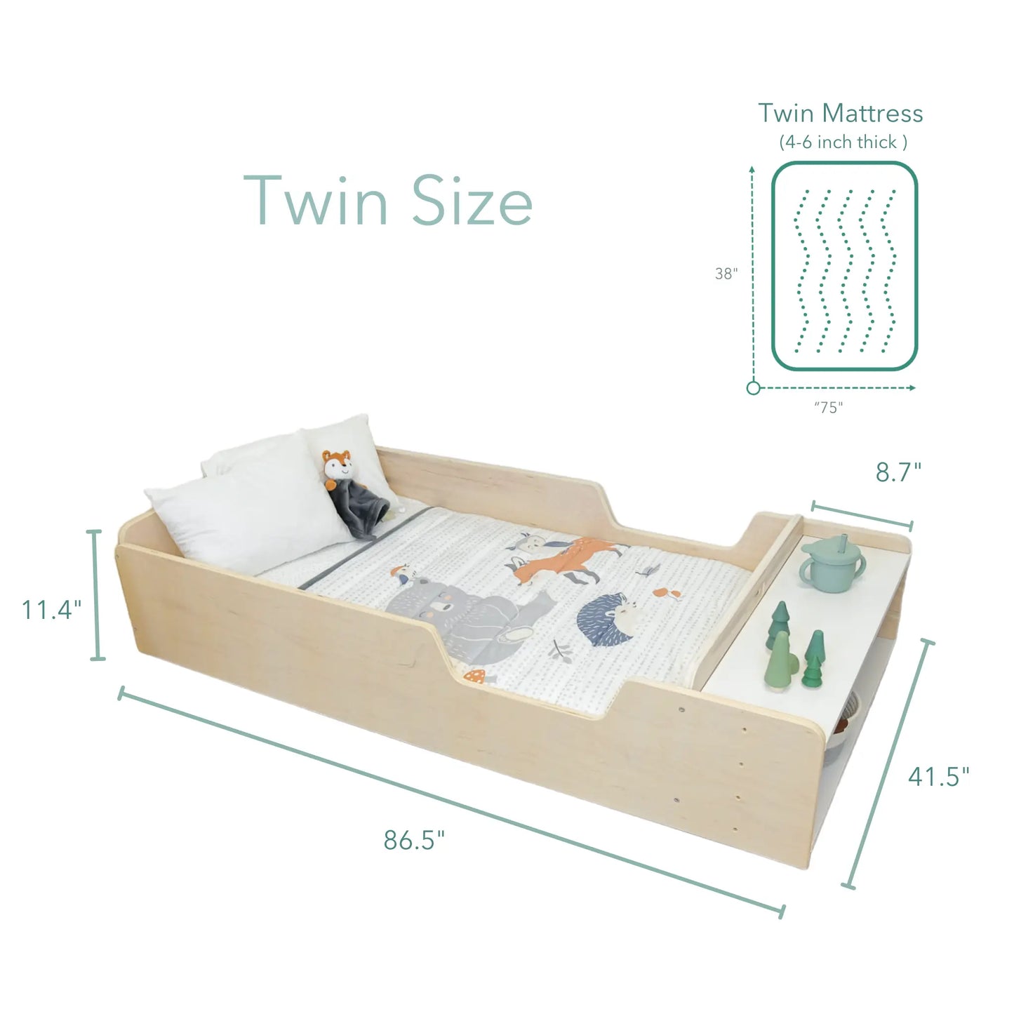 APPLE Floor Bed & Mattres Bundle - Sapiens Child