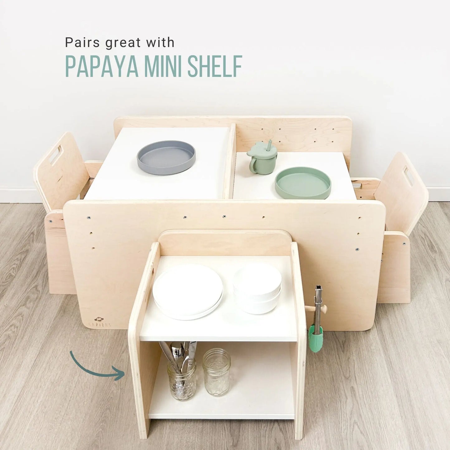PAPAYA DOUBLE - Adjustable Table & Chair Set for Two Sapiens Child