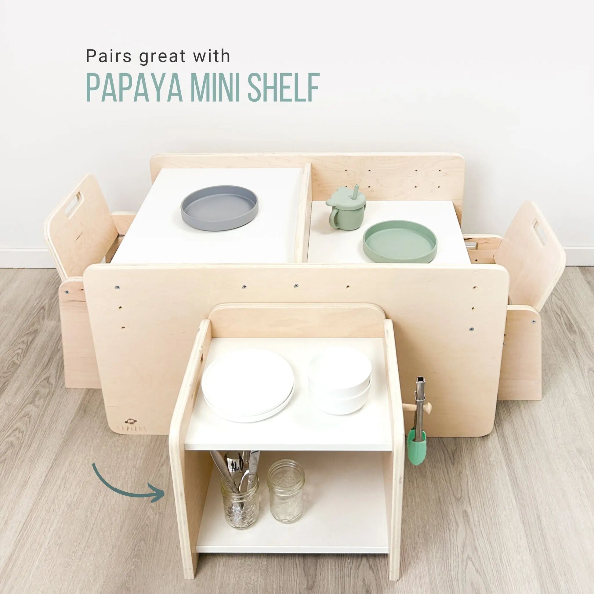 PAPAYA DOUBLE - Adjustable Table & Chair Set for Two Sapiens Child