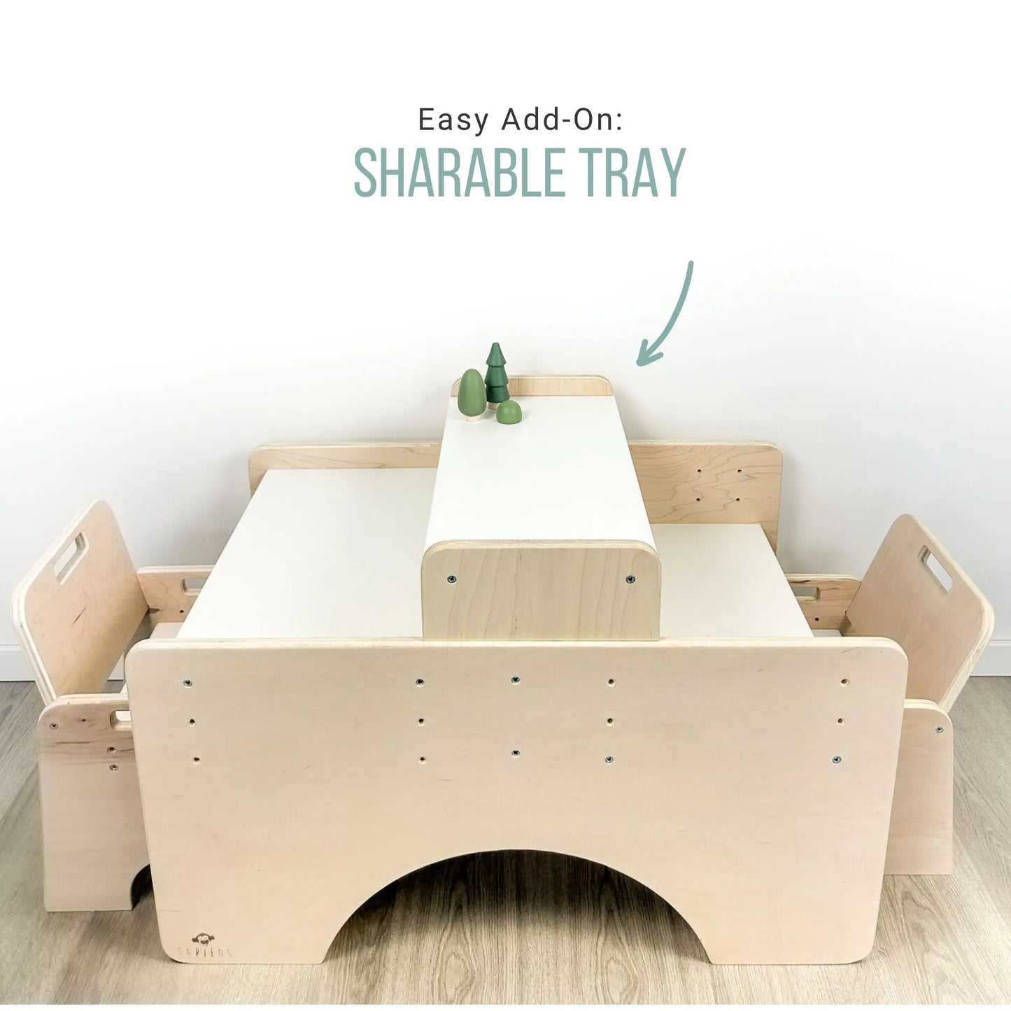 PAPAYA DOUBLE - Adjustable Table & Chair Set for Two Sapiens Child