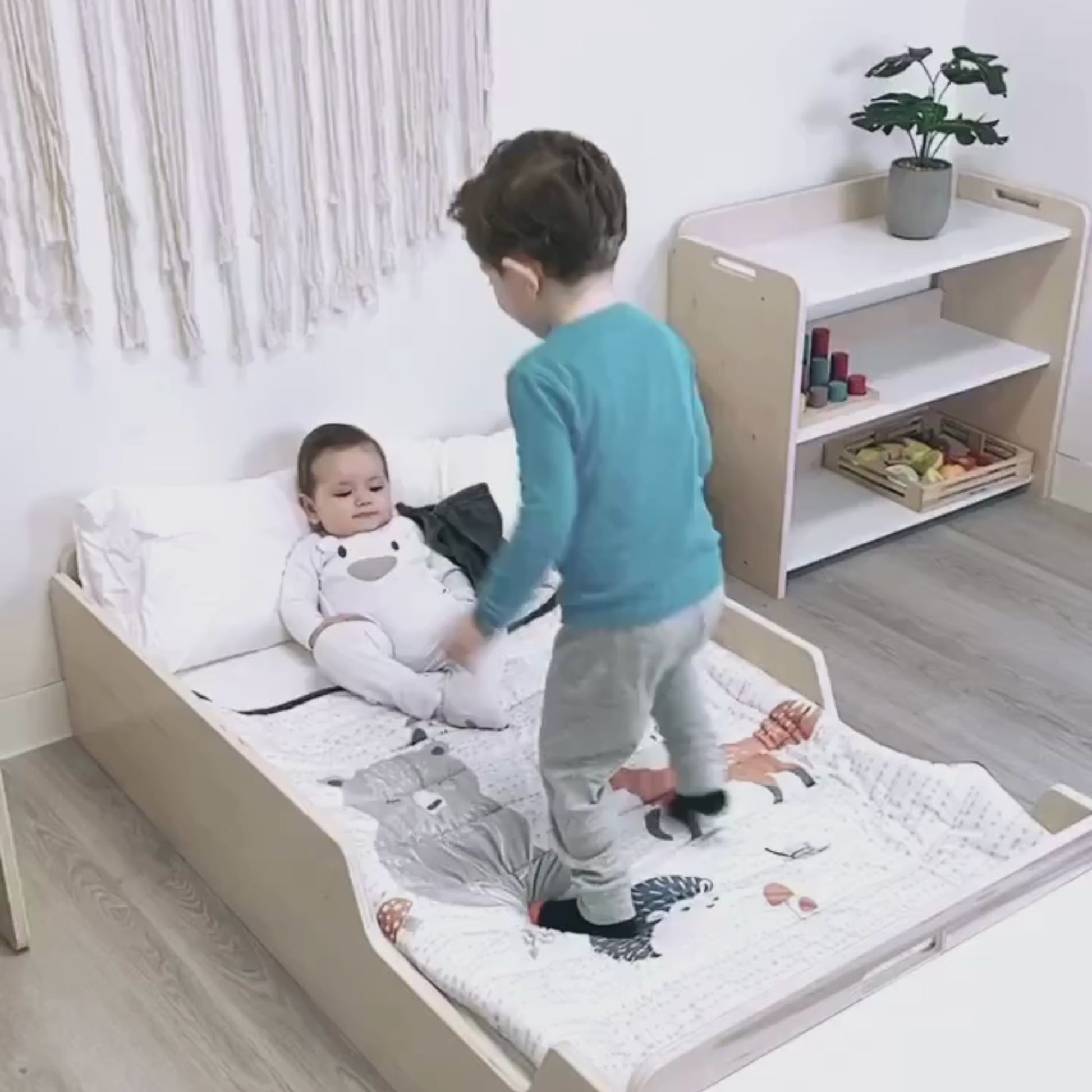 Montessori bed for toddlers and kids bedroom