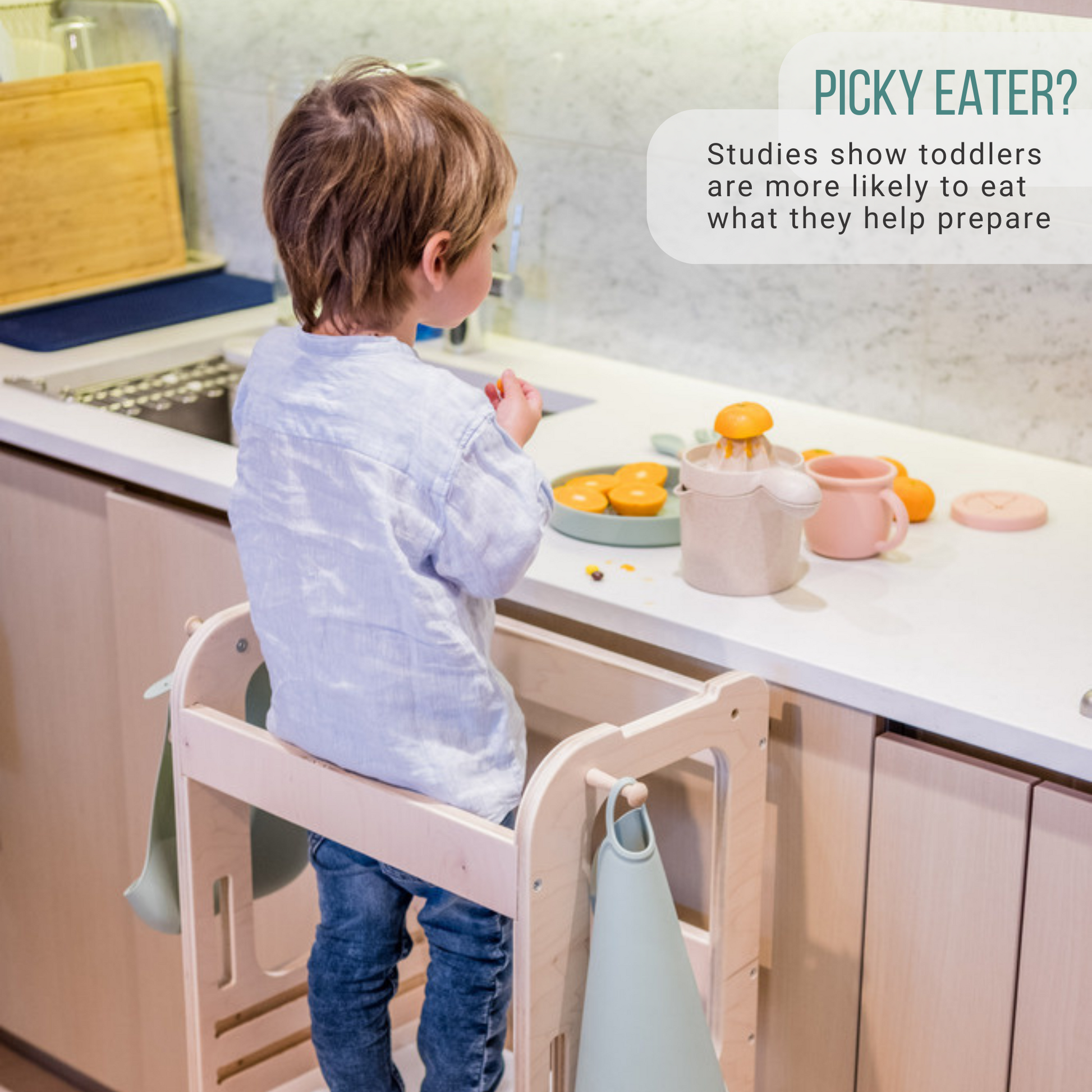 The Best Montessori Kitchen Tower Kitchen Helper Kitchen Stool for toddlers and kids
