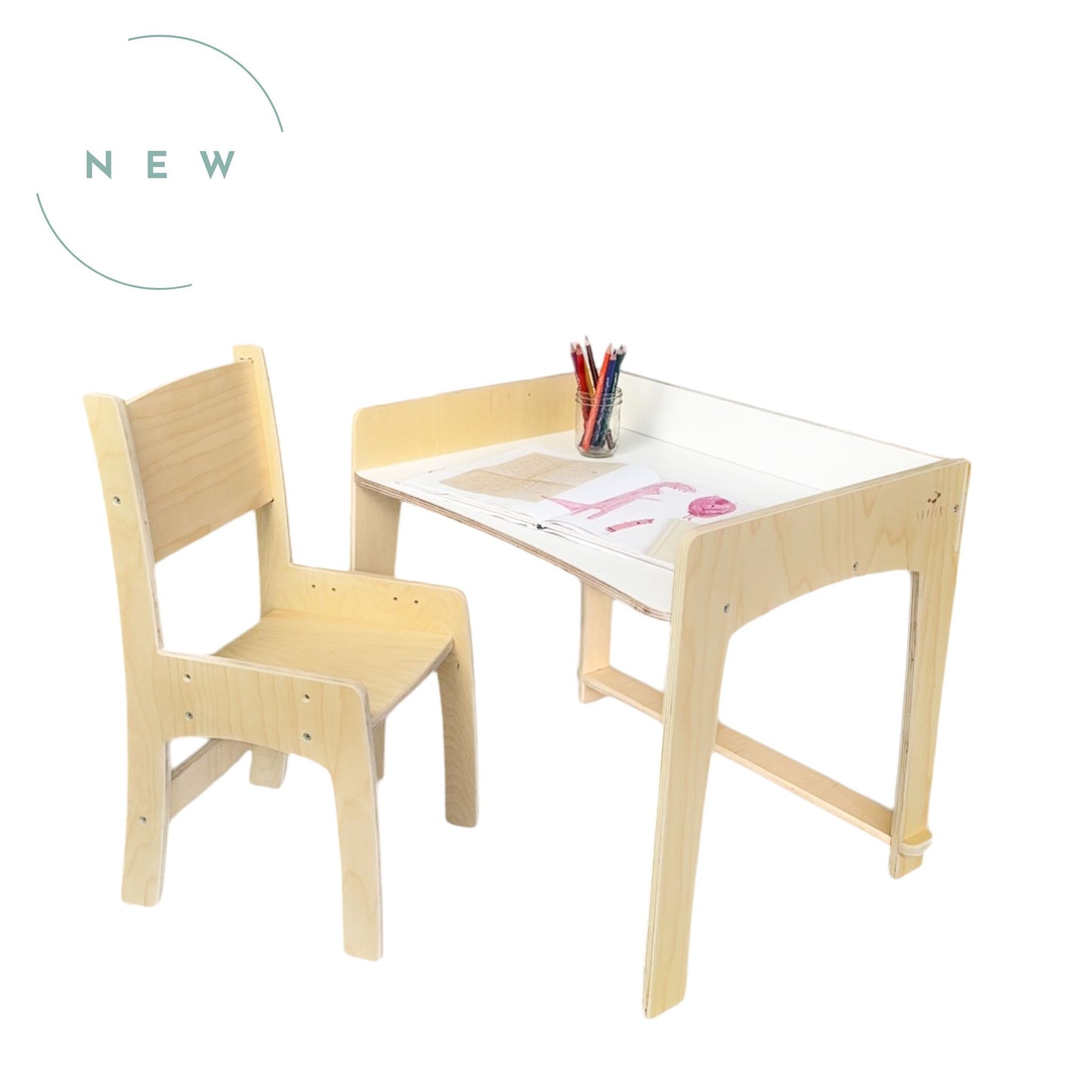 LUMEN - Big Kid Desk & Chair | Adjustable Height Study Table