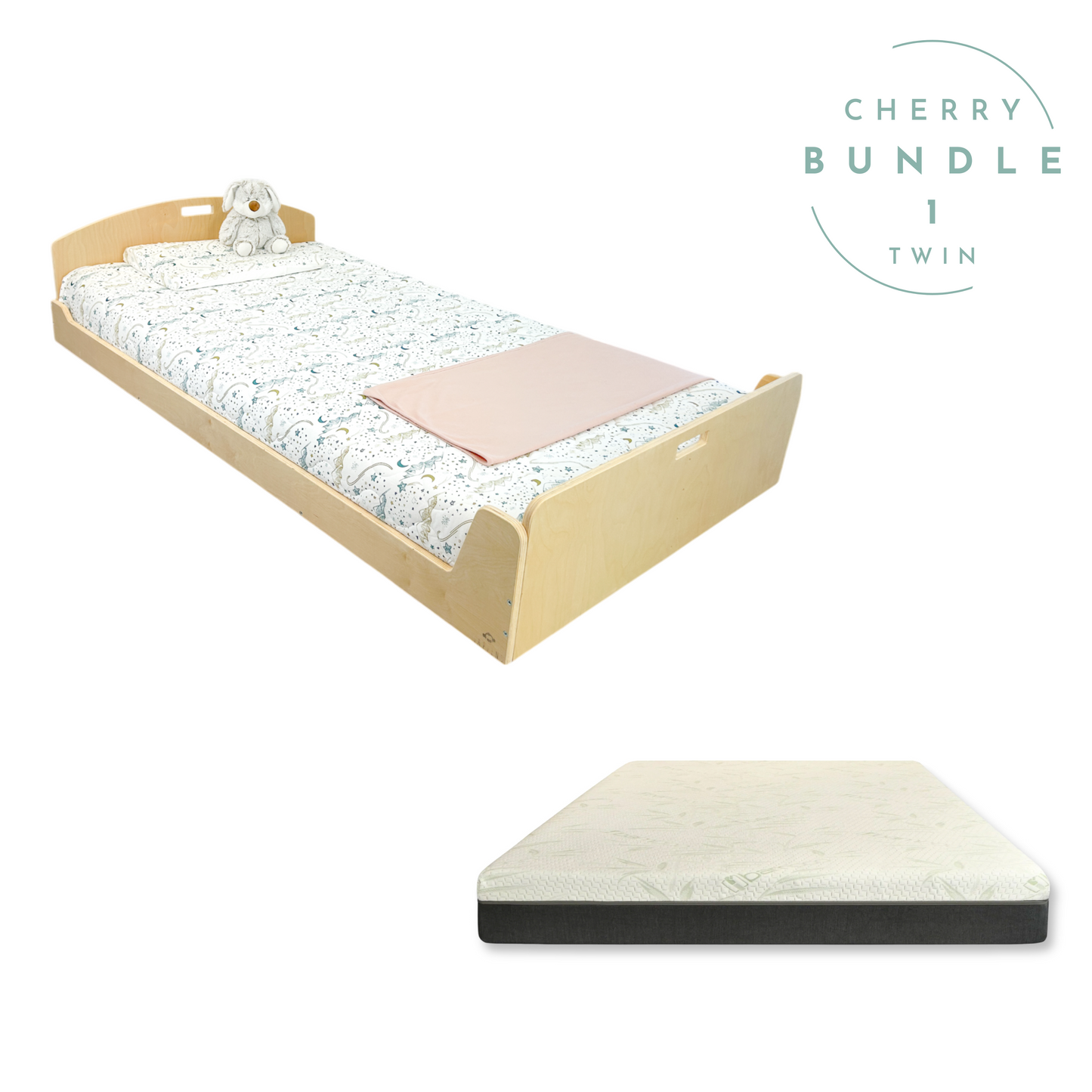 CHERRY BUNDLE 1 - Montessori Floor Bed & Mattress