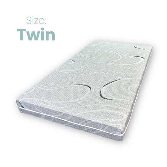 Matelas Twin Comfort 6" - Tissu en bambou doux