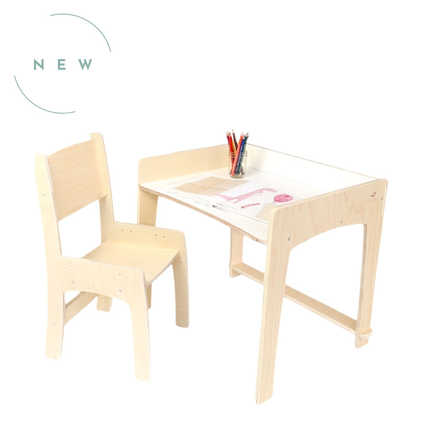 LUMEN - Big Kid Desk & Chair | Adjustable Height Study Table