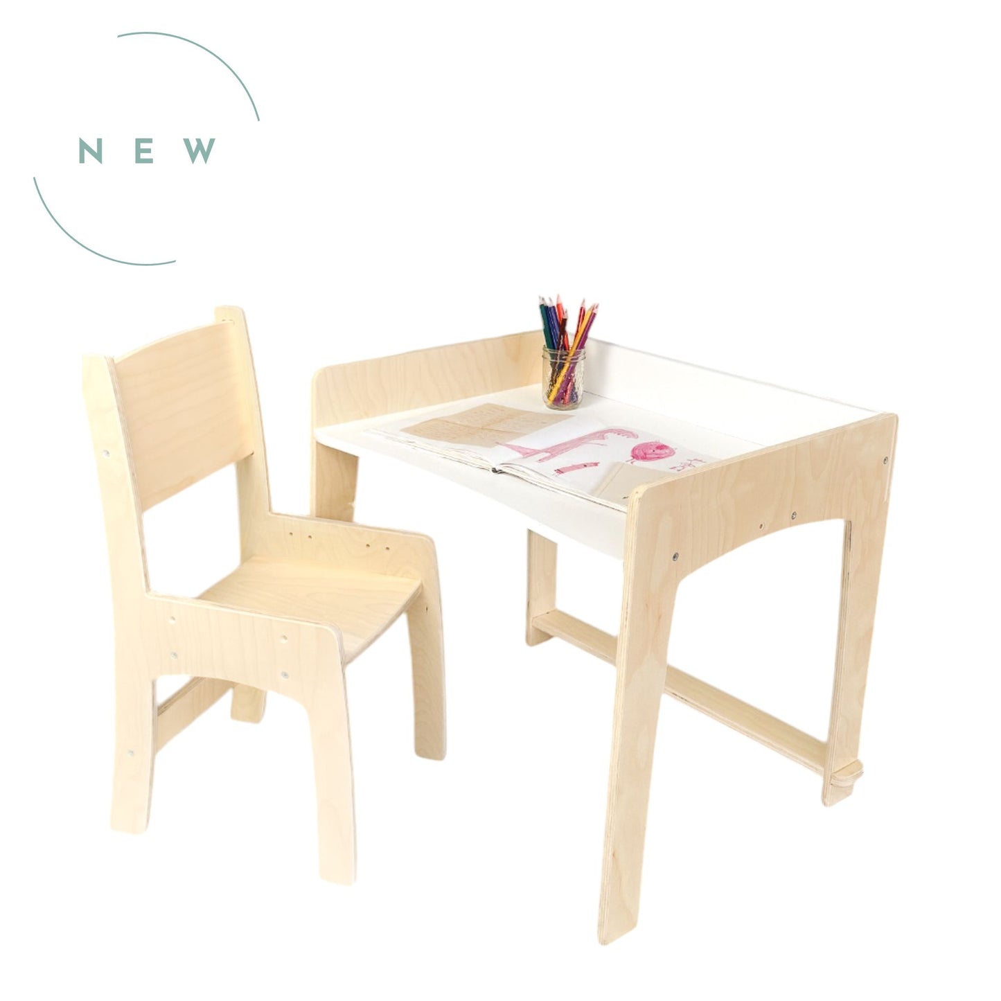 LUMEN - Big Kid Desk & Chair | Adjustable Height Study Table