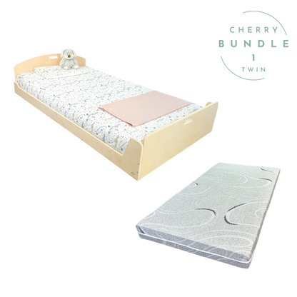 CHERRY BUNDLE 1 - Montessori Floor Bed & Mattress