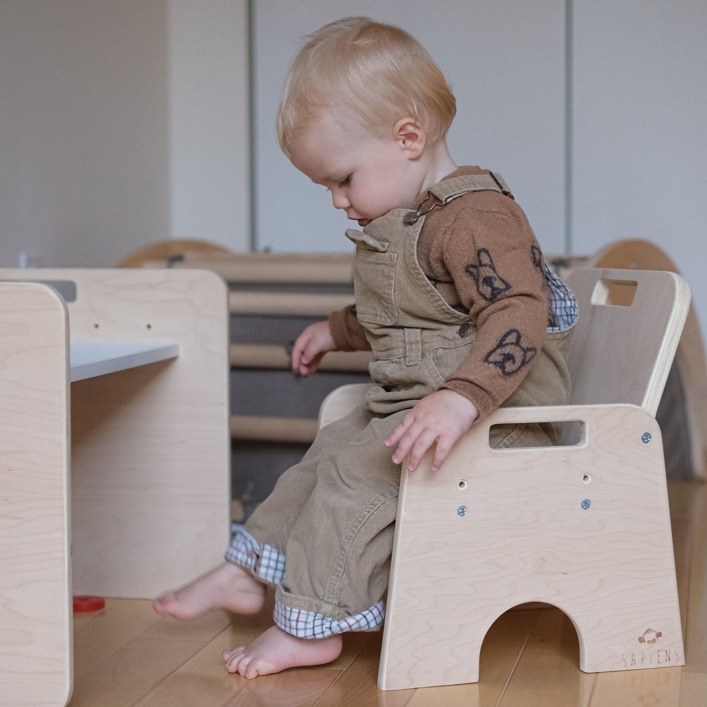 ENSEMBLE PAPAYA - Table et chaise de sevrage Montessori à hauteur réglable