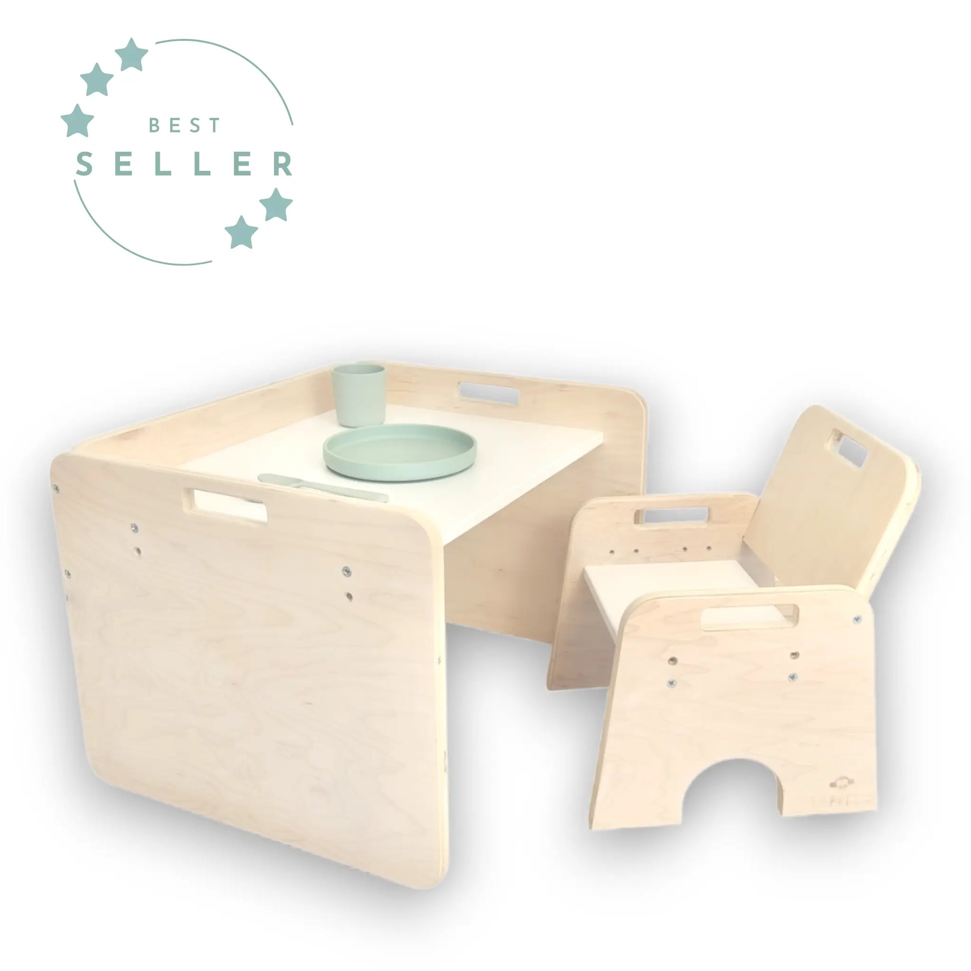 Adjustable Montessori Table for Toddlers Chair Set Eco Friendly Sapiens Child