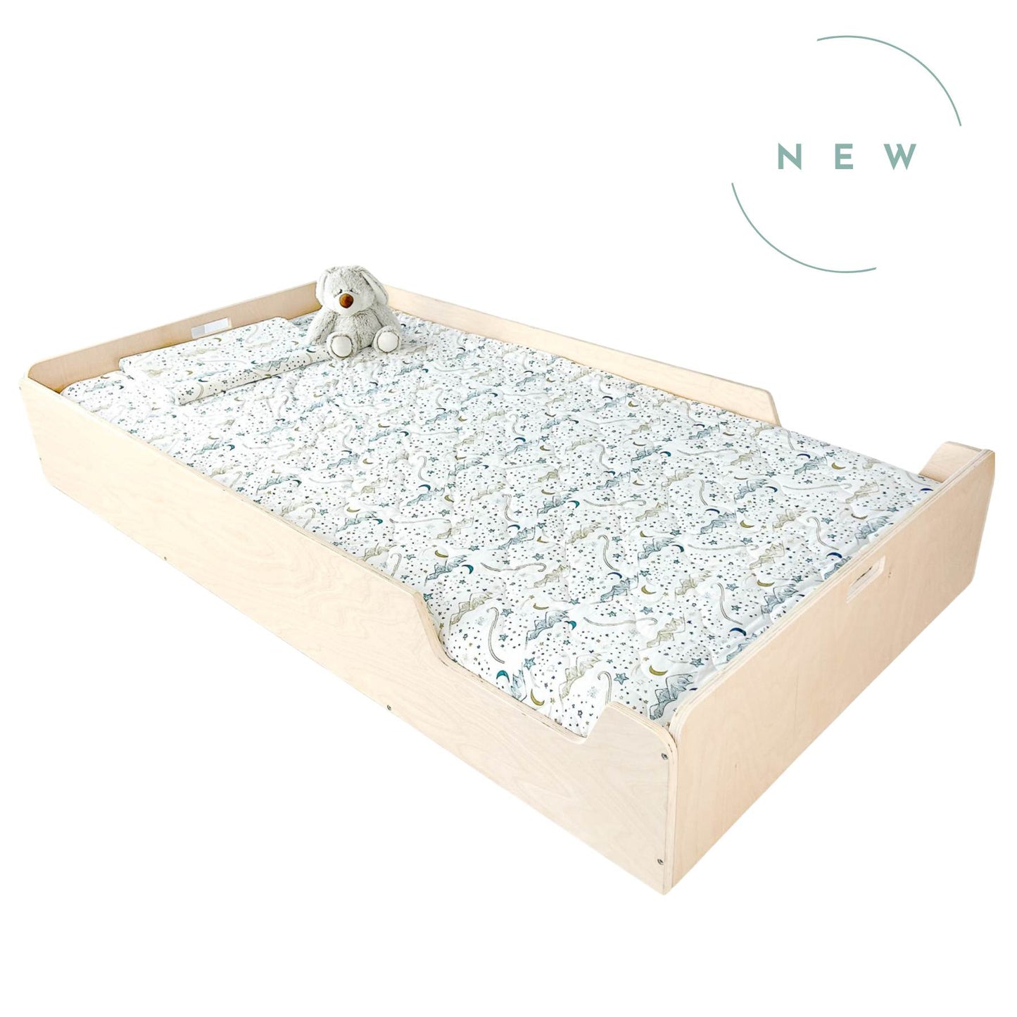 APPLE - Montessori Floor Bed with Rails