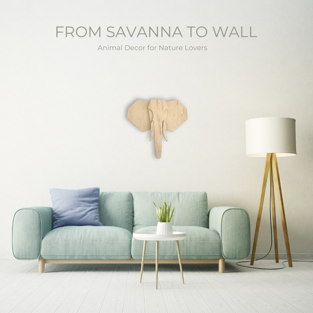 ELEPHANT Head - From The Savann To Your Wall