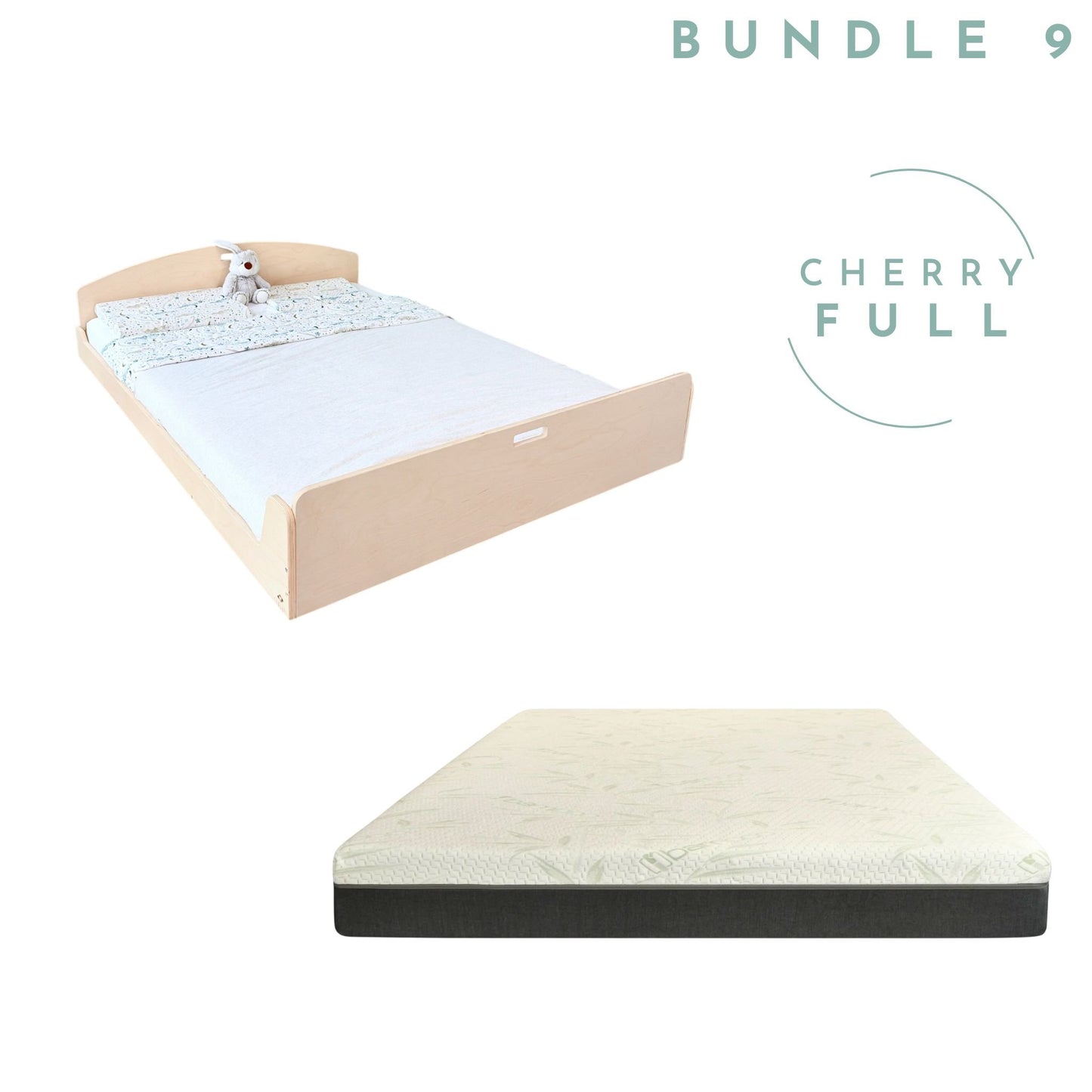 Bundle 9 - Cherry Full & 8" Full Mattress