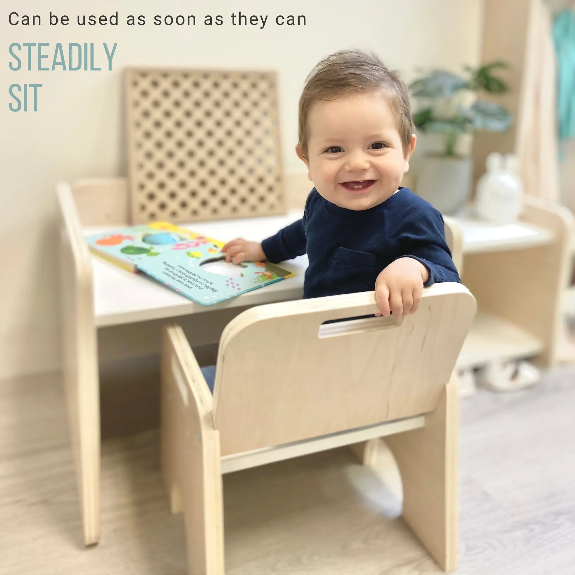 Adjustable Montessori Table for Toddlers Chair Set Eco Friendly Sapiens Child